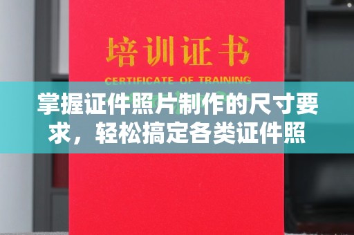 普宁掌握证件照片制作的尺寸要求，轻松搞定各类证件照