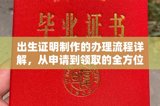 普宁出生证明制作的办理流程详解，从申请到领取的全方位指南