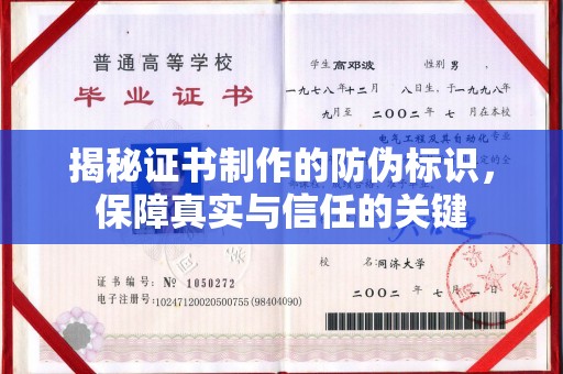 普宁揭秘证书制作的防伪标识，保障真实与信任的关键