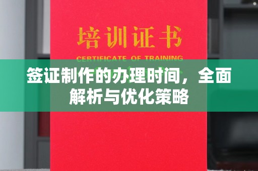 普宁签证制作的办理时间，全面解析与优化策略