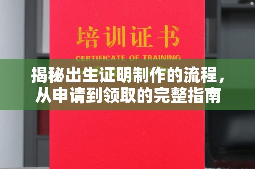 普宁揭秘出生证明制作的流程，从申请到领取的完整指南
