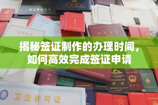 普宁揭秘签证制作的办理时间，如何高效完成签证申请