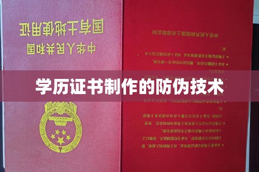 普宁学历证书制作的防伪技术