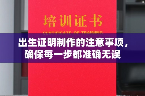 普宁出生证明制作的注意事项，确保每一步都准确无误