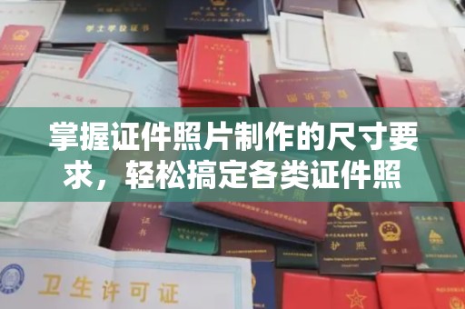 普宁掌握证件照片制作的尺寸要求，轻松搞定各类证件照