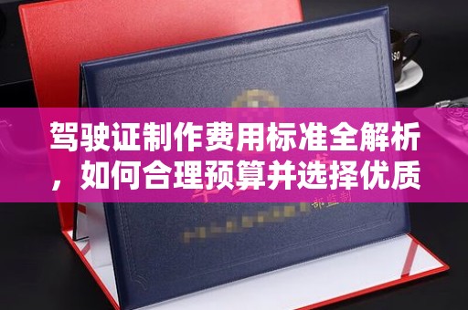 普宁驾驶证制作费用标准全解析，如何合理预算并选择优质服务？